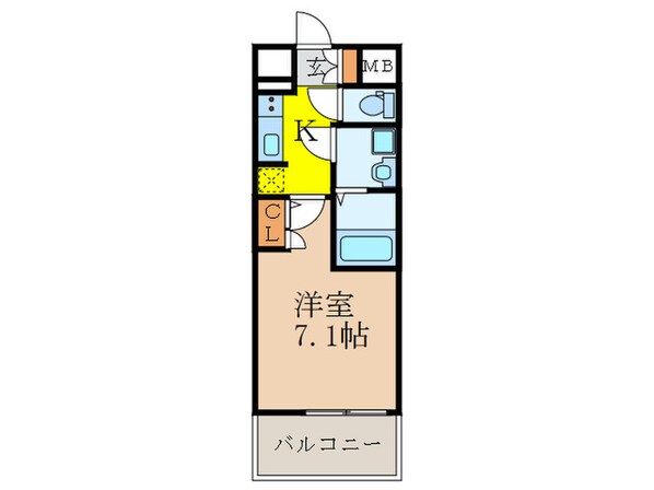 ア－バンフラッツ新大阪Ⅰの物件間取画像